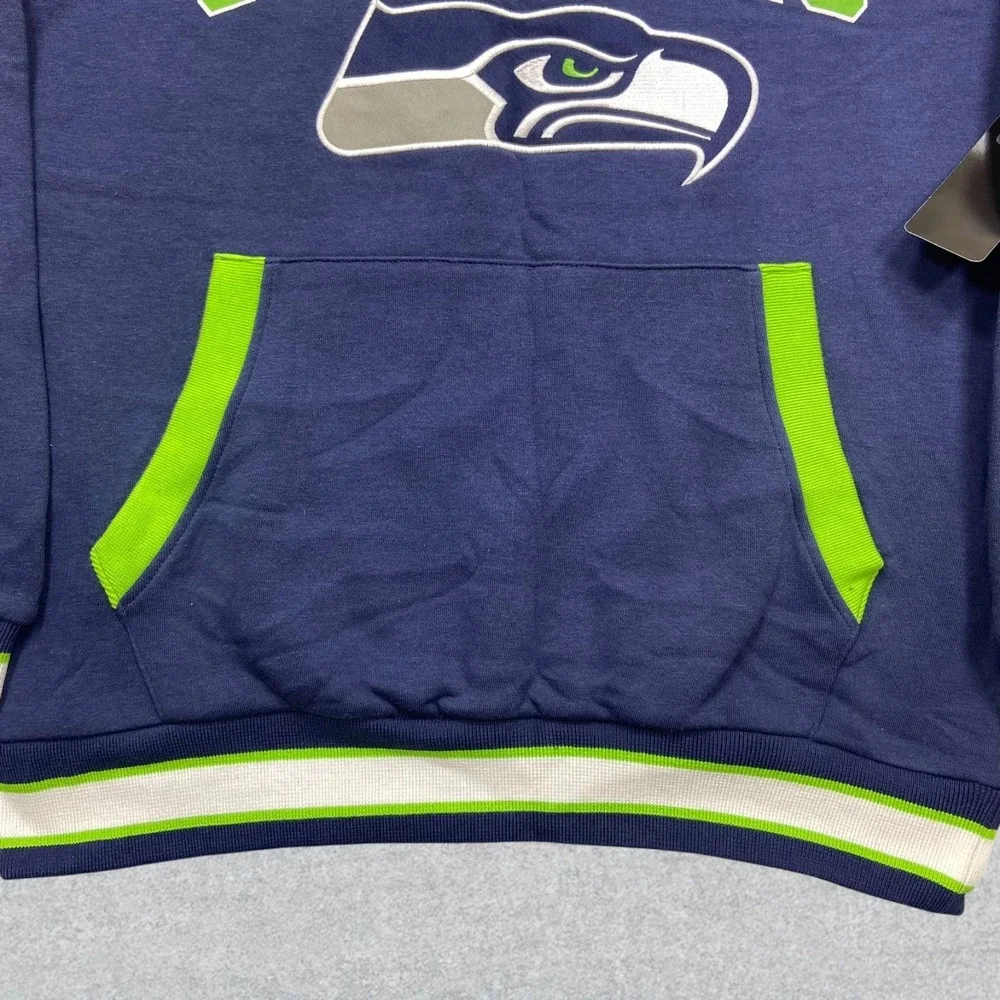 Seattle Seahawks Hoodie Men's Medium Blue‎ Green NFL Team Apparel Football NWT